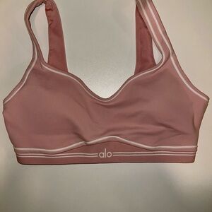 ALO Airbrush Heart Throb Bra Ballet Pink